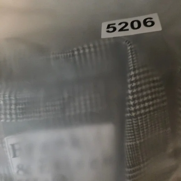 Frank & Eileen relax Button  Shirt Women XL Grey Plaid Glen Check Woven in Italy - Picture 12 of 12